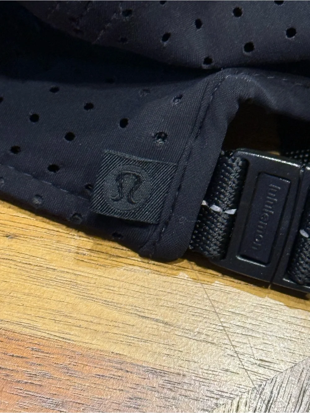 lululemon athletica Black Perforated Performance Cap